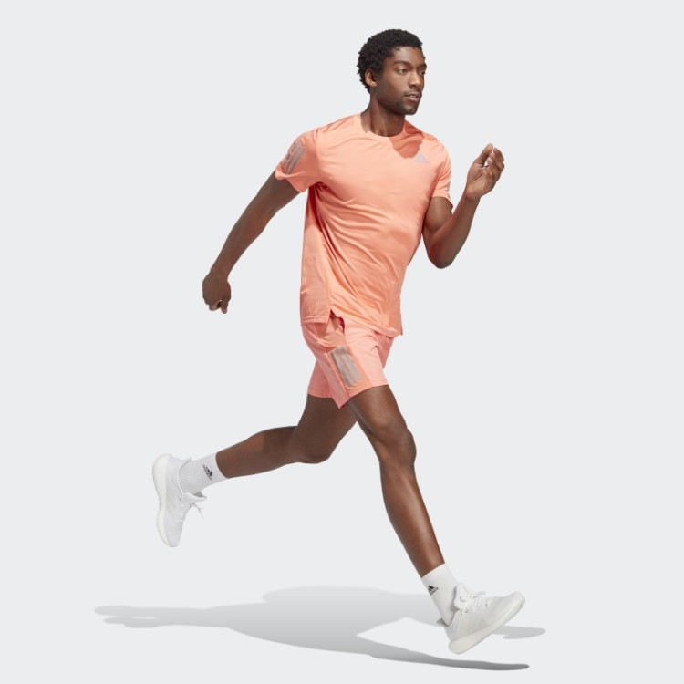Possui A Camiseta Run Coral Adidas