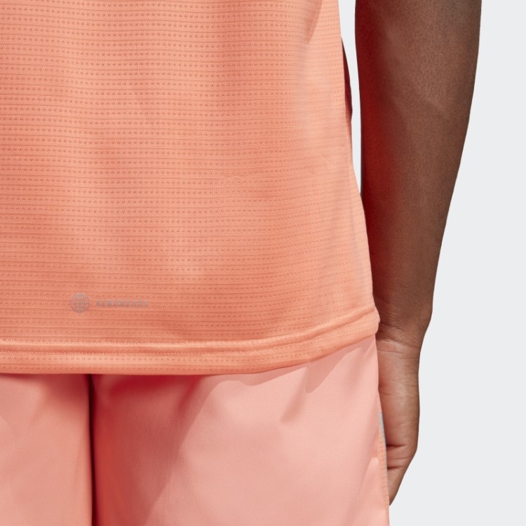 Possui A Camiseta Run Coral Adidas