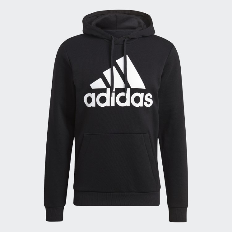 Hoodie De Lã Com Logotipo Grande Da Essentials Preto Adidas