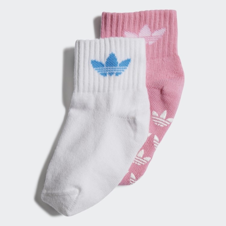 Meias Antiderrapantes 2 Pares Rosa Adidas