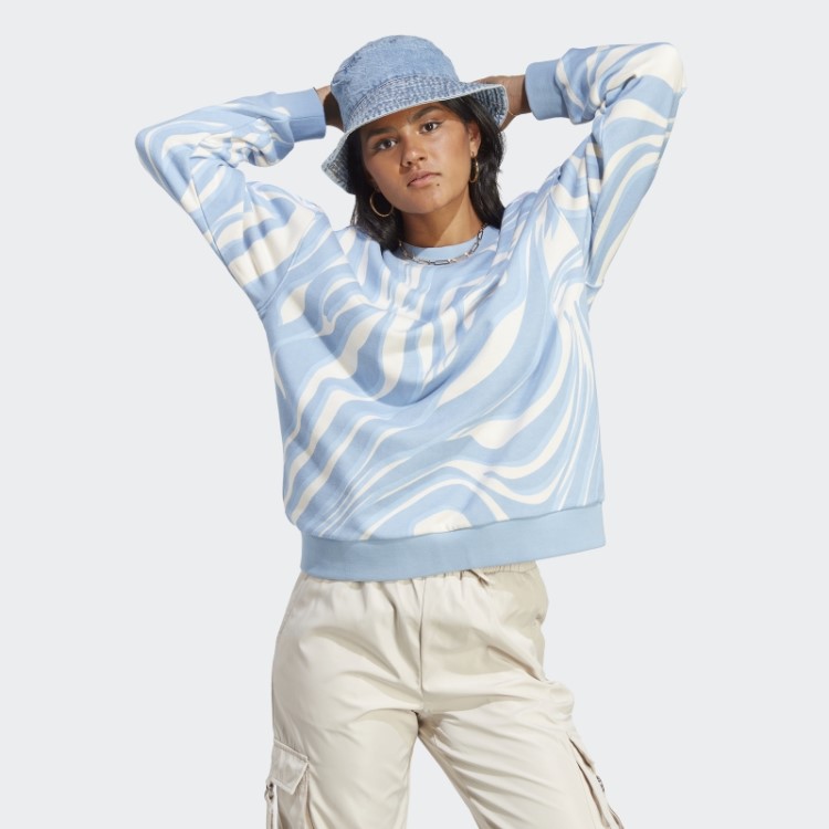 Moletom Com Estampa Animal Print Adidas Ambiente Sky Abstract