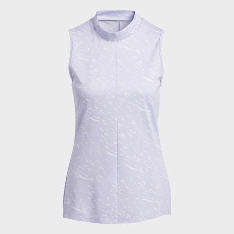 Adidas Camisa Polo Sem Manga Jacquard Primeblue Tom Violeta