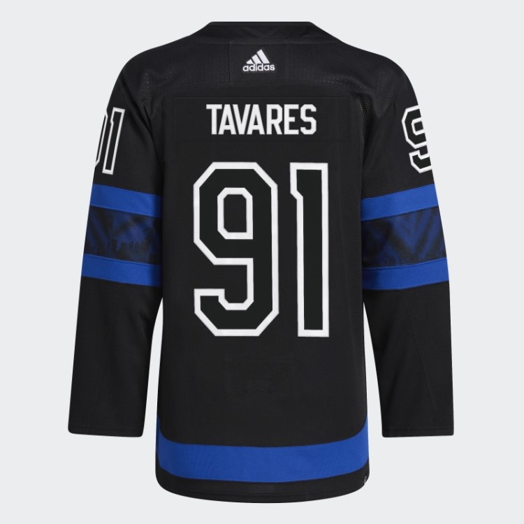 Adidas Black Maple Leafs Tavares Terceira Camisa Profissional Autêntica