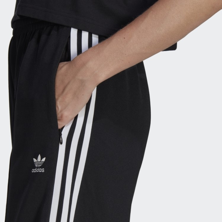 Calça Jogger Preta Adicolor Classics De Perna Larga Adidas