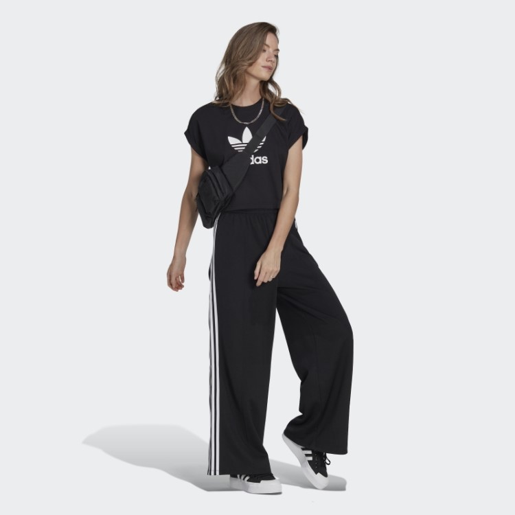 Calça Larga Adicolor Classics Preta Adidas