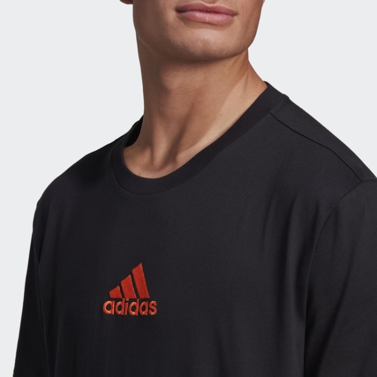 Camiseta Com Estampa Nature Adidas Preta