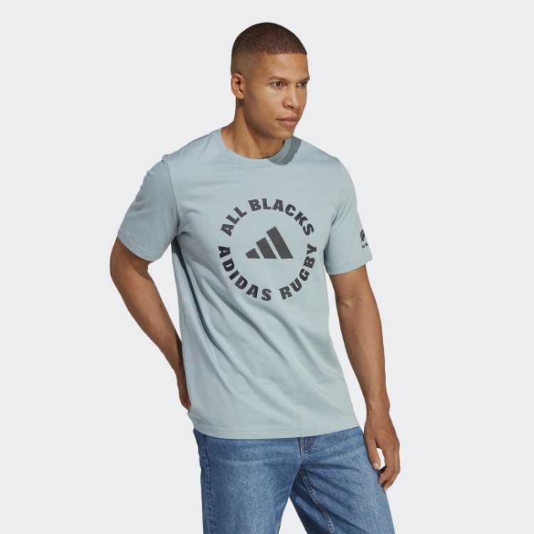 T-shirt Torcedores De Rugby All Black Adidas Cinza