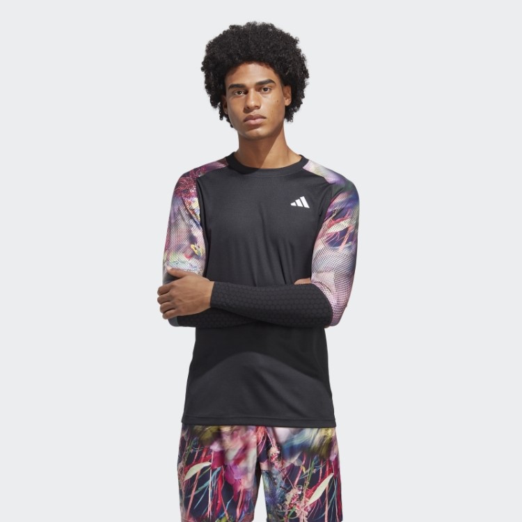 Adidas Melbourne Tennis Heat.rdy Camiseta Manga Longa Multicolorida