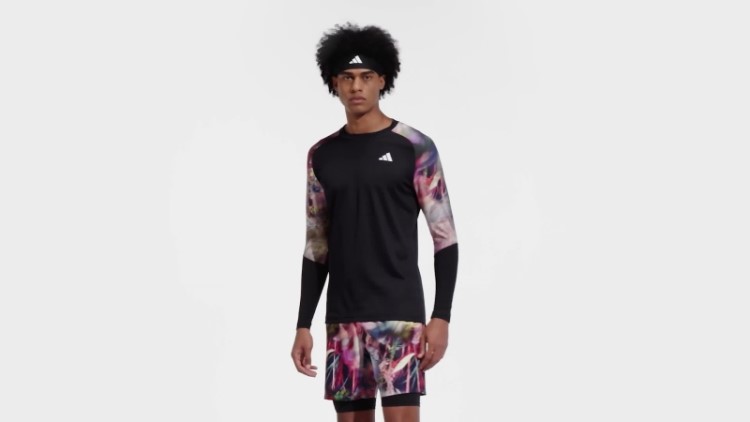 Adidas Melbourne Tennis Heat.rdy Camiseta Manga Longa Multicolorida