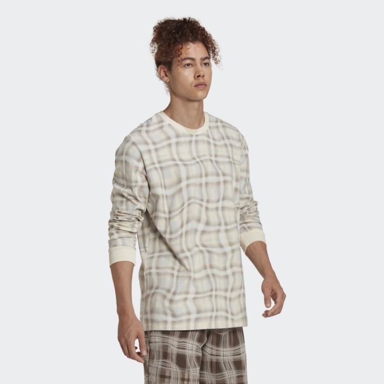 Adidas Revela Blusa De Manga Longa Branca Com Estampa Allover