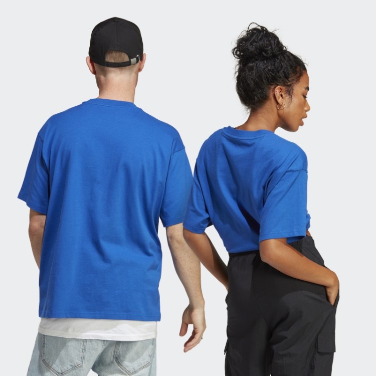 Camiseta Estampada Azul Royal Adidas