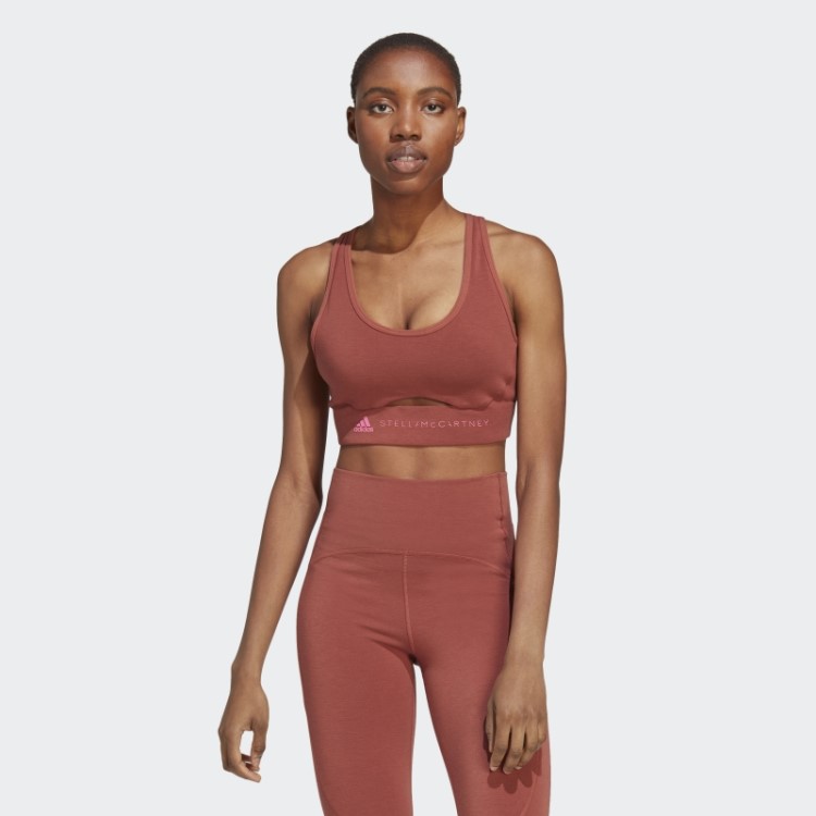 Adidas By Stella Mccartney Truestrength Sutiã De Suporte Médio Sépia Quente