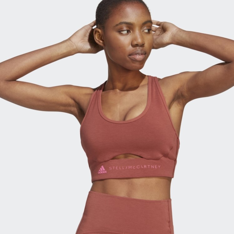 Adidas By Stella Mccartney Truestrength Sutiã De Suporte Médio Sépia Quente