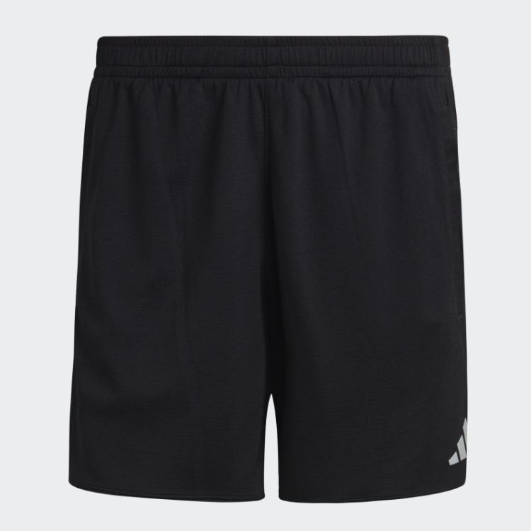 Bermuda Preta Adidas Run Icons 3 Bar Logo