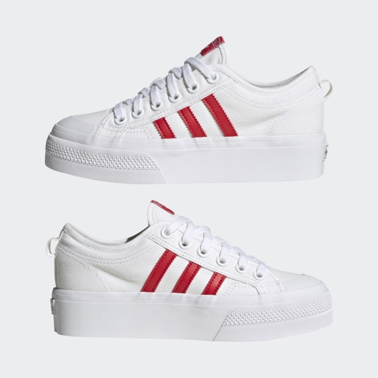 Adidas Nizza Sapatos De Plataforma Escarlate