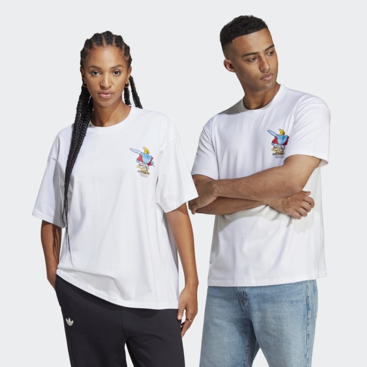 Camiseta De Natal (gênero Neutro) Branca Adidas