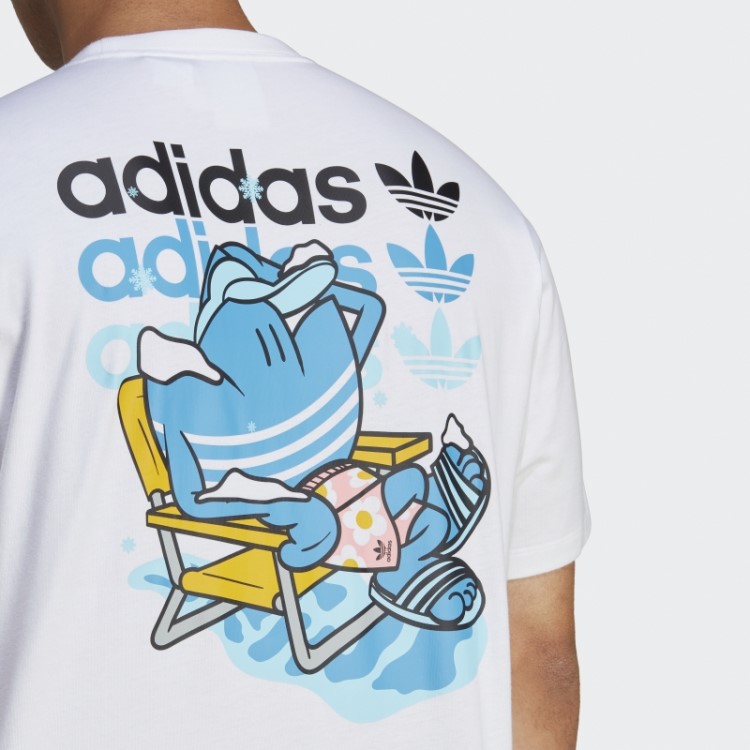 Camiseta De Natal (gênero Neutro) Branca Adidas