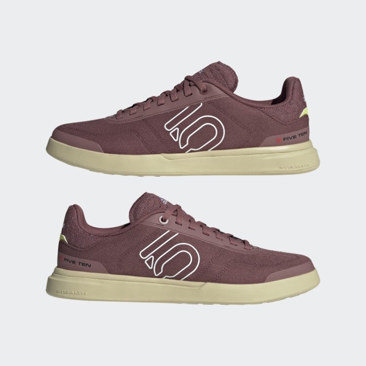 Tênis De Mountain Bike Adidas Burgundy Five Ten Sleuth Dlx Em Lona