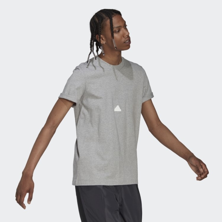 Camiseta Clássica Cinza Médio Adidas