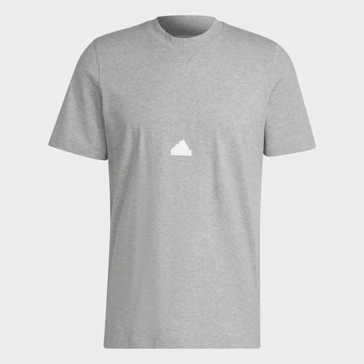 Camiseta Clássica Cinza Médio Adidas