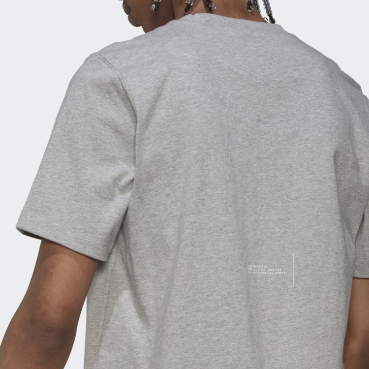 Camiseta Clássica Cinza Médio Adidas