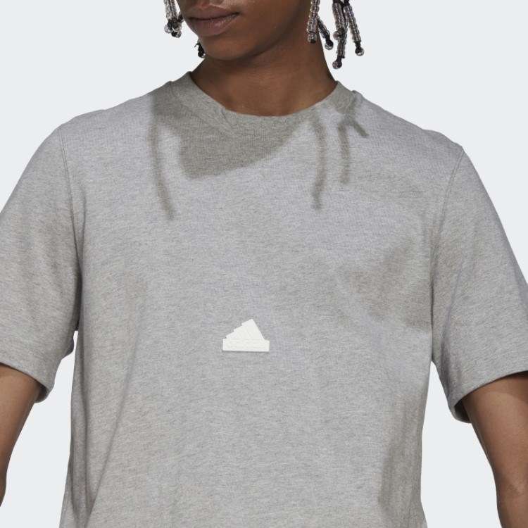 Camiseta Clássica Cinza Médio Adidas