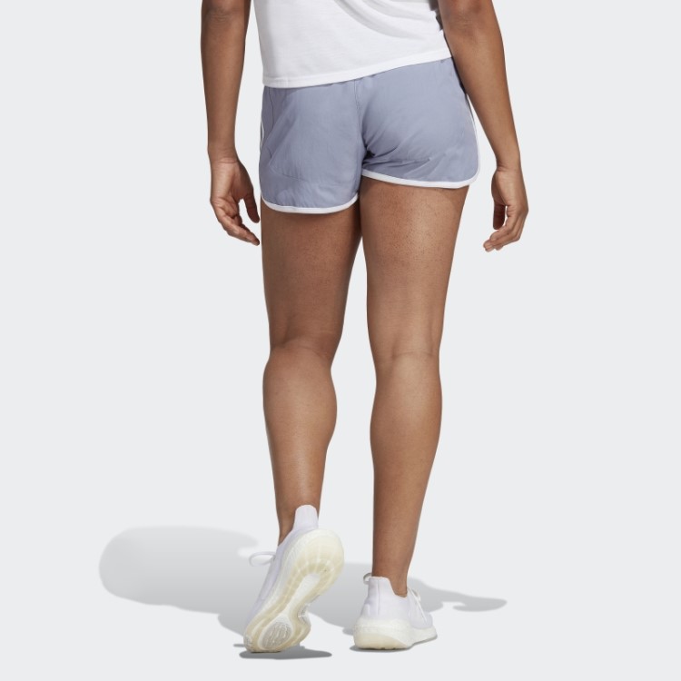 Calção De Corrida Boston Marathon 2023 M20 Adidas Prata Violeta