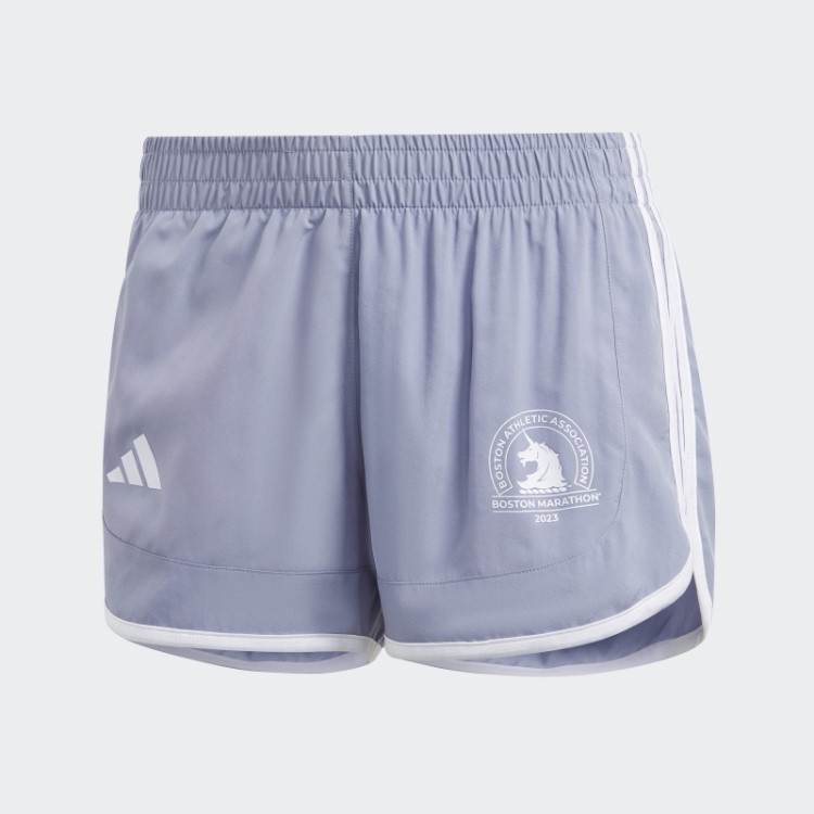 Calção De Corrida Boston Marathon 2023 M20 Adidas Prata Violeta