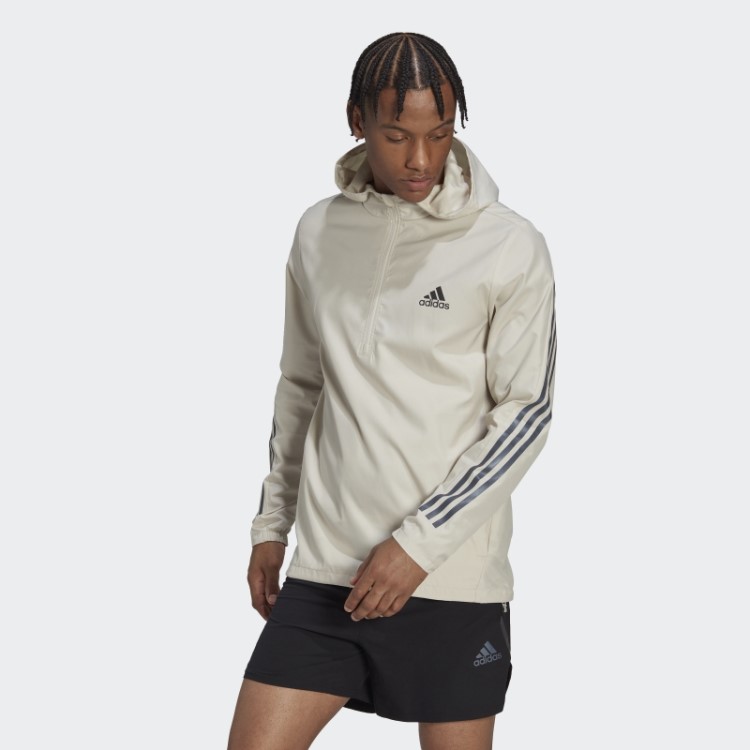 Jaqueta Adidas Aluminium Run Icons Com As Três Listras