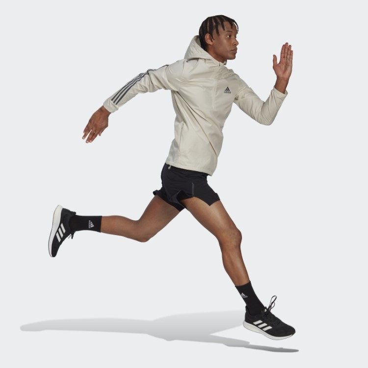 Jaqueta Adidas Aluminium Run Icons Com As Três Listras