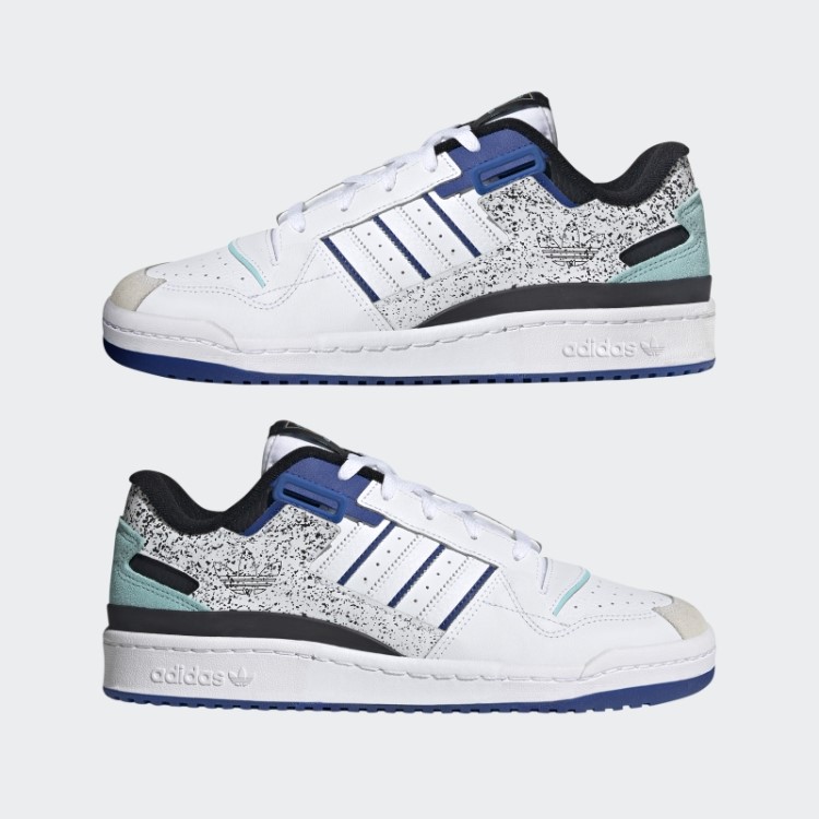 Adidas Forum Exibe Sapatos Baixos Azuis