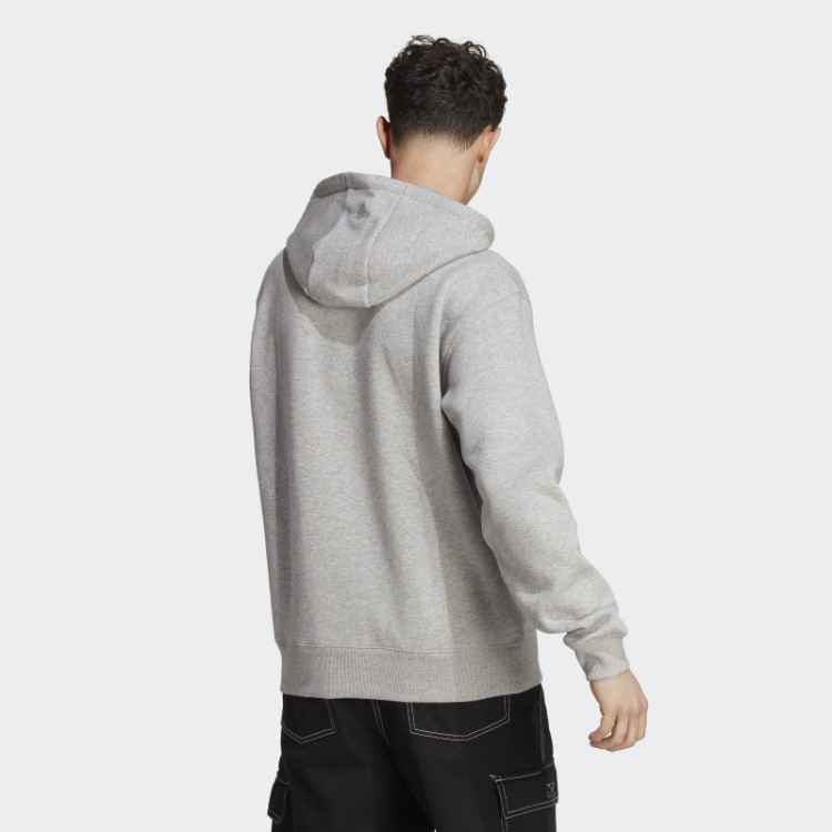 Adidas All Szn Moletom Com Capuz Gráfico Cinza Médio
