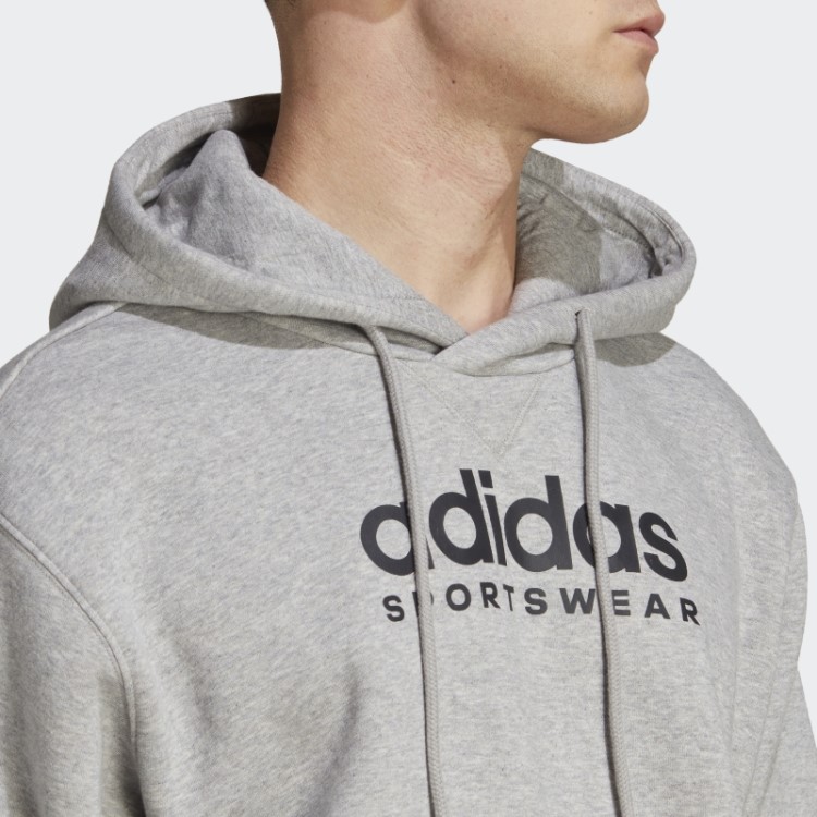 Adidas All Szn Moletom Com Capuz Gráfico Cinza Médio