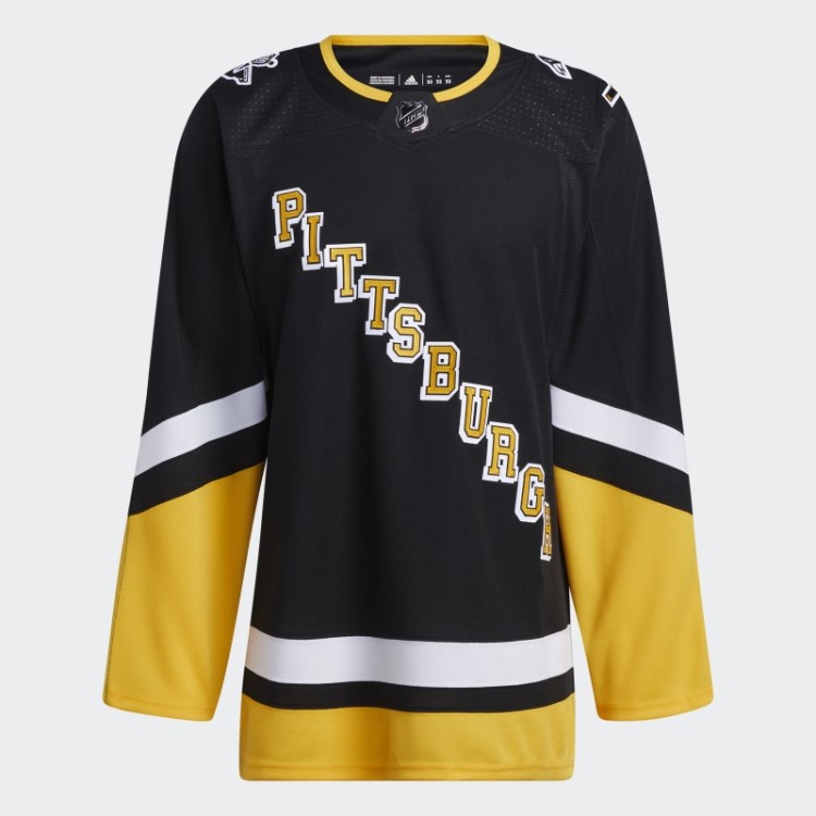 Penguins Away Camisa Autêntica Adidas Preto