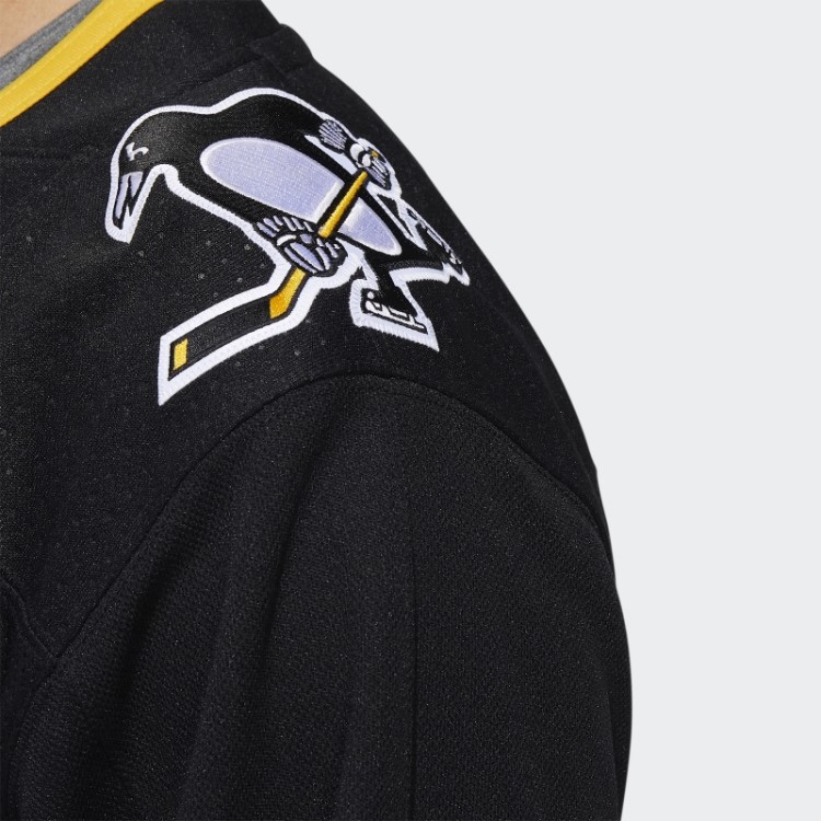 Penguins Away Camisa Autêntica Adidas Preto