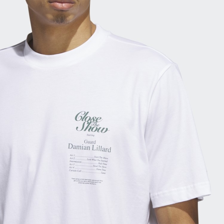 Camiseta Branca Adidas Dame 9