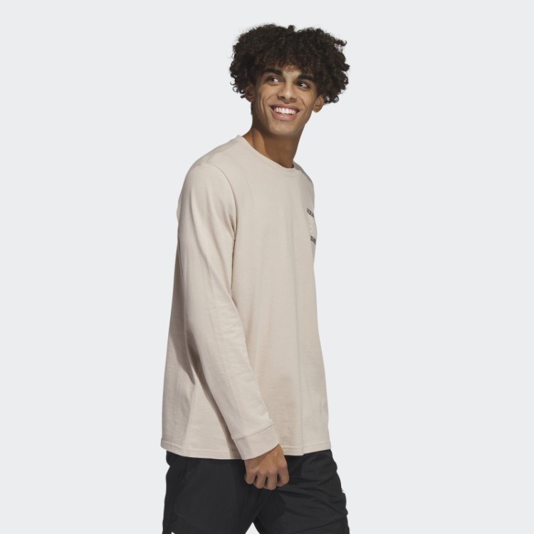 Taupe Hot Adidas Los Angeles Camiseta Manga Longa Gráfica