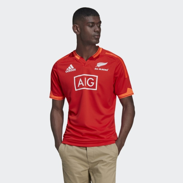 Adidas Red All Blacks Rugby Primeblue Réplica Camisa De Treinamento