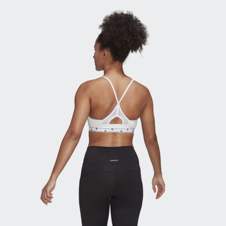 Sutiã Branco Adidas Aeroreact Training Leve