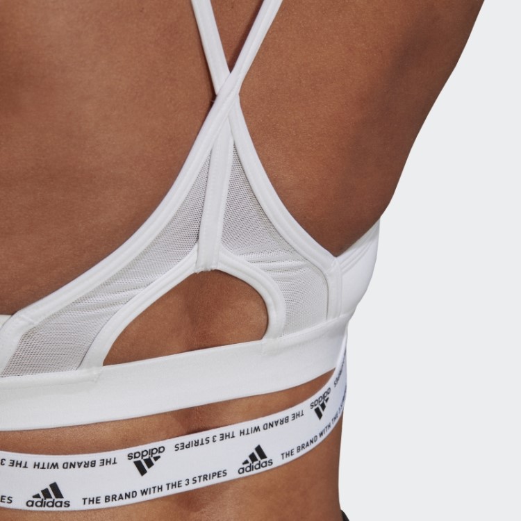 Sutiã Branco Adidas Aeroreact Training Leve