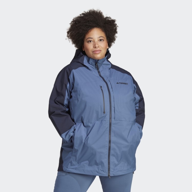 Jaqueta De Caminhada Adidas Terrex Xploric Rain.rdy (tamanho Grande) Aço