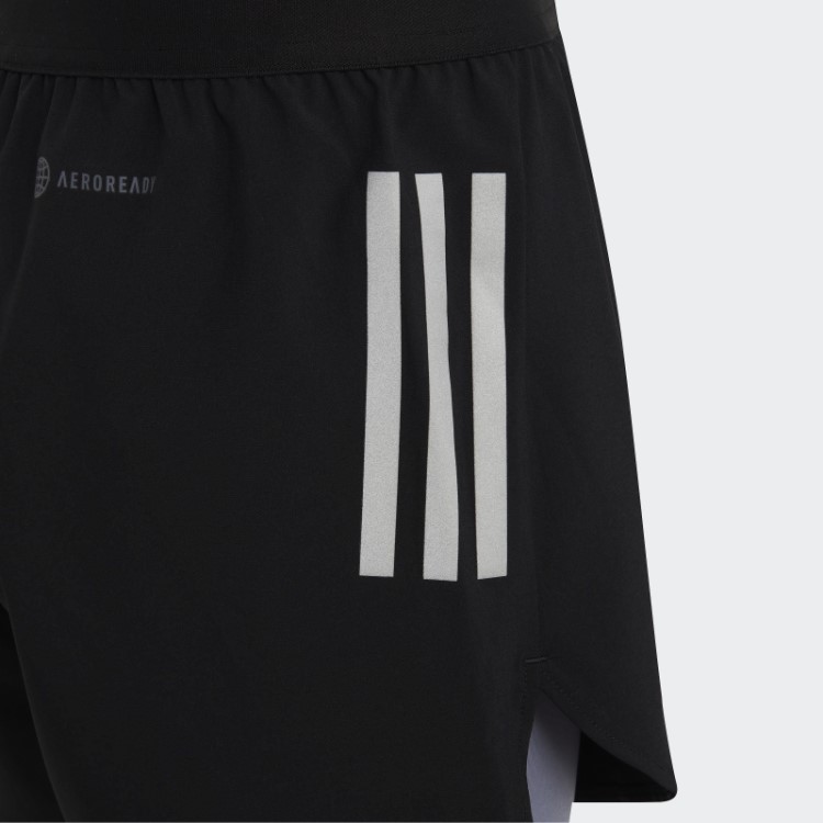 Calção Tecido Aeroready Dois Em Um Preto Adidas