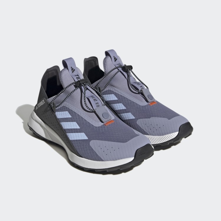 Tênis De Viagem Adidas Terrex Voyager 21 Violeta Prateado Sem Cadarço Heat.rdy