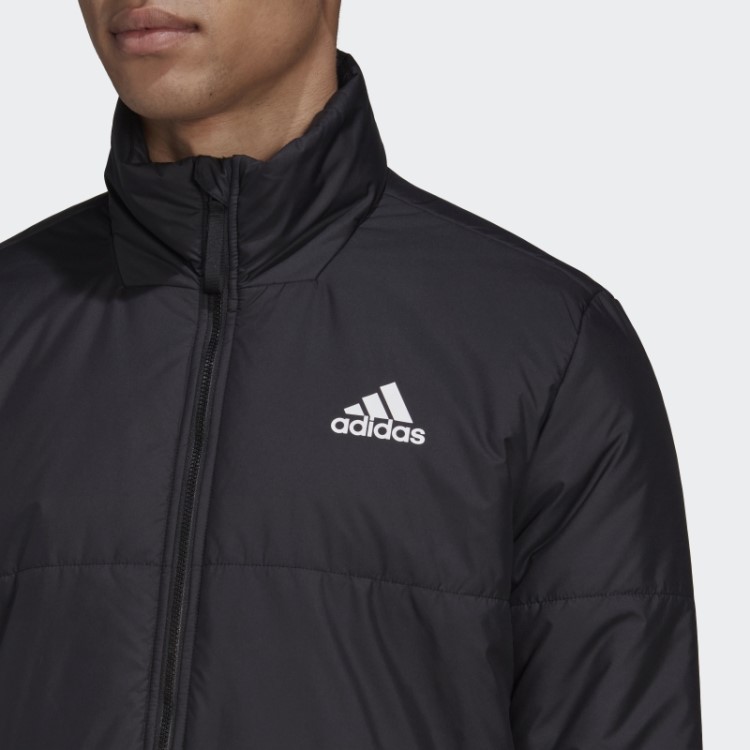 Bsc Jaqueta Isolada Com As Três Listras Adidas Preta