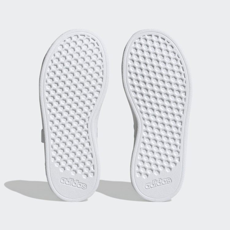 Adidas Grand Court Sapatos Elásticos De Renda E Tira Superior Azuis