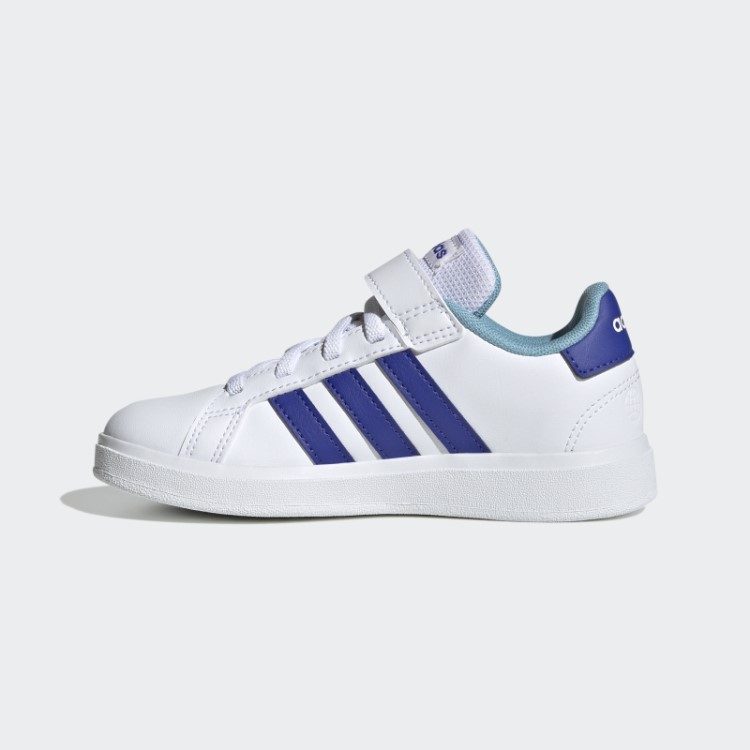 Adidas Grand Court Sapatos Elásticos De Renda E Tira Superior Azuis