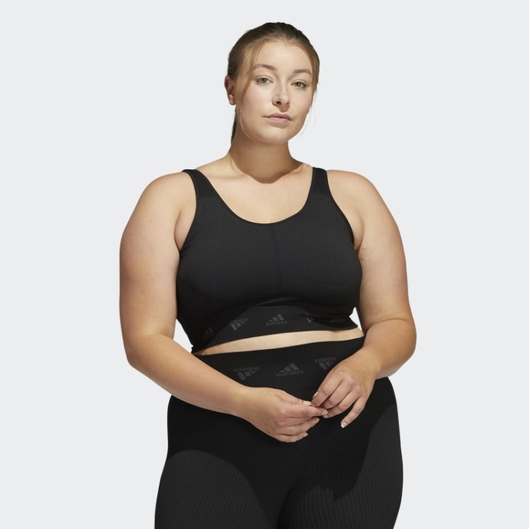 Sutiã Preto Adidas Aeroknit Light-support (tamanho Grande) Quente