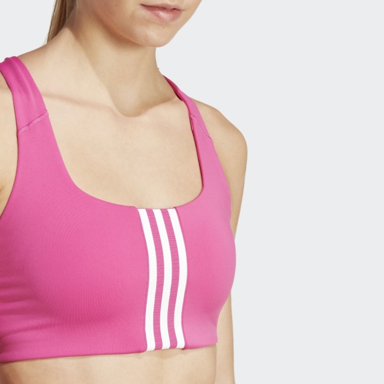 Sutiã Adidas Fuchsia Powerimpact Training De Suporte Médio