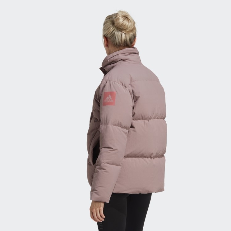 Jaqueta Big Baffle Down Adidas Roxa