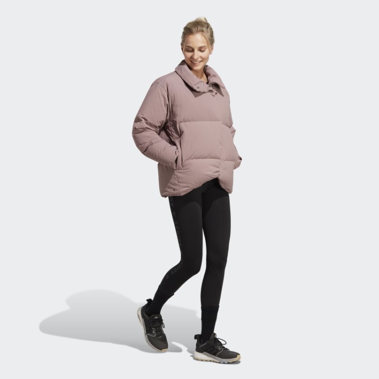 Jaqueta Big Baffle Down Adidas Roxa